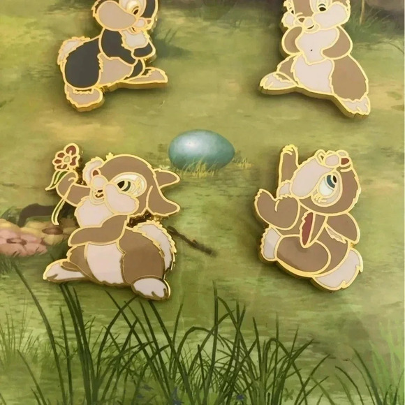 Disney Pin Set Bambi THUMPER AND FRIENDS Limited Edition 1000 Sold out - Picture 3 of 6
